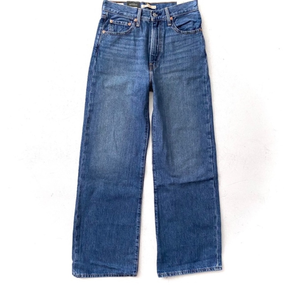 Levi's Ribcage Wide Leg 27 Med Blue